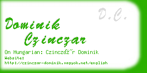 dominik czinczar business card